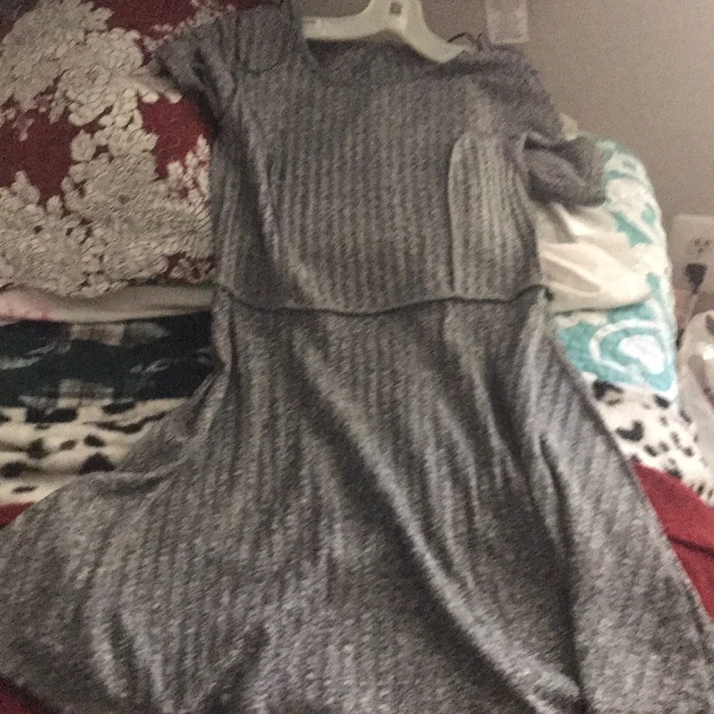 gray dress